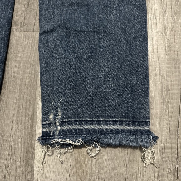 Judy Blue Jean Womens 9/29 Blue Straight Fit Raw Hem Stretch Denim DIstressed - Picture 11 of 13